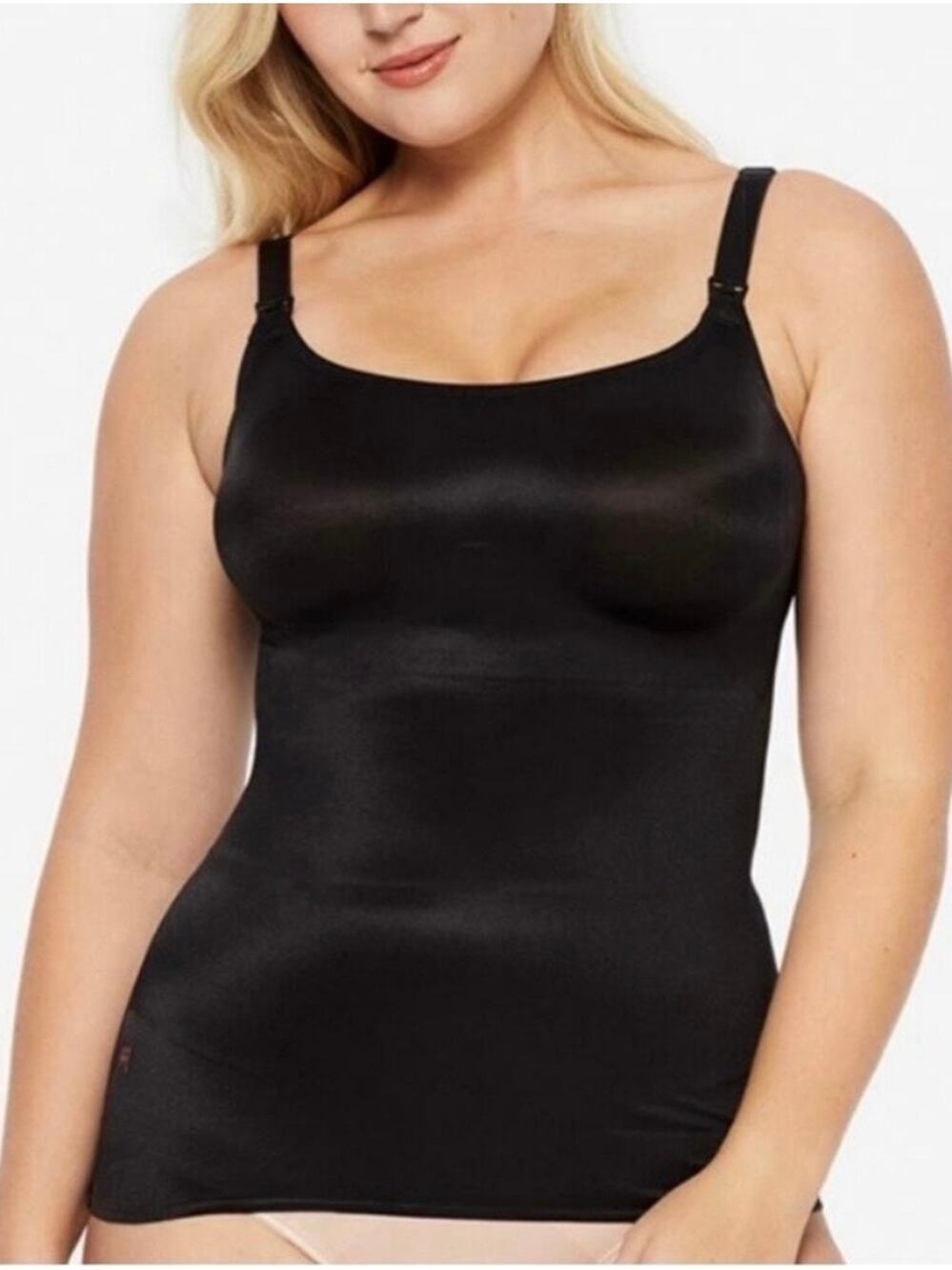 Ruby Ribbon Nursing Cami Tank Top Black Style 3036 Size 38